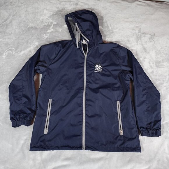 Disney Cast Member Exclusive Jacket Mens M Long Fit Windbreaker Hooded - Picture 1 of 11